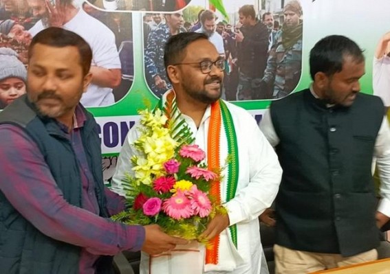 Tripura’s newly appointed Youth Congress President puts Unemployment issue first Tripura’s newly appointed Youth Congress President puts Unemployment issue first
